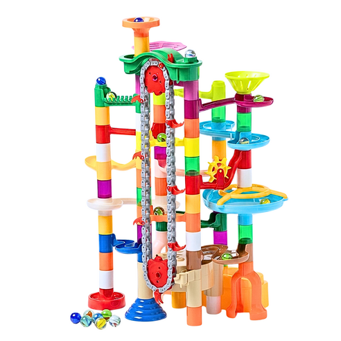 루미오 엘리베이터 마블런 구슬굴리기 블럭 ,혼합색상, 1개, 182pcs