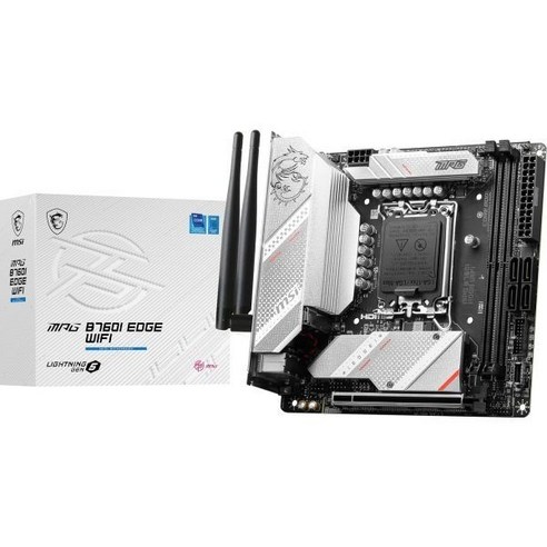 MSI MPG B760I Edge WiFi 게이밍 마더보드1213세대 인텔 프로세서 LGA 1700 DDR5 PCIe 5.0 M.2 2.5Gbps LAN USB 3.2, mITX_MPG B760I EDGE WIFI