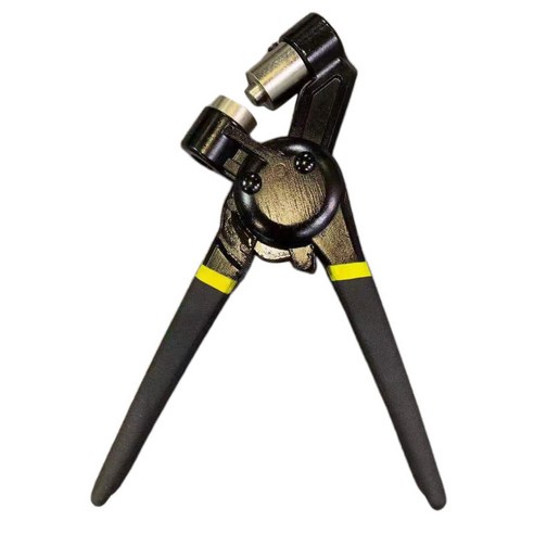 10mm 그로멧 플라이어 핸드 헬드 홀 펀치 공작 기계 키트 500 그로멧 아일렛, 금속, 검은 색