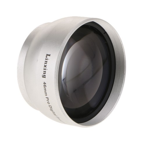 DSLR 카메라 용 렌즈 캡이있는 46mm HD 디지털 정밀 텔레 컨버터 2X AF, {"사이즈":"설명"}, {"색상":"실버"}, {"수건소재":"설명"}