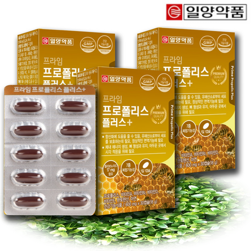 효과적인 면역력 증진을 위한 프로폴리스 영양제 90정 3개 
꿀/프로폴리스