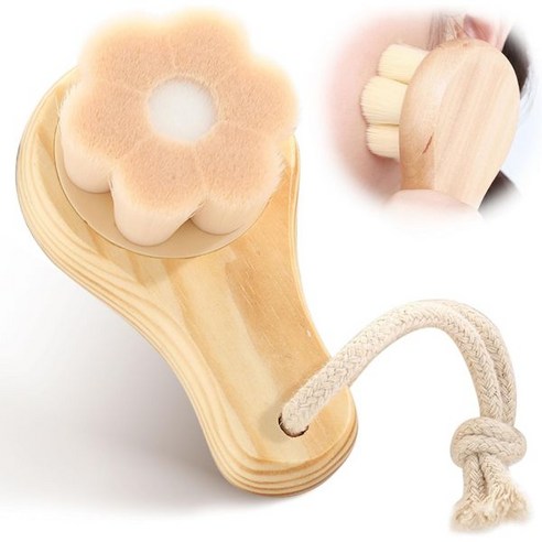 칼리 매뉴얼 페이셜 클렌징 브러시 울트라 소프트 강모 나무 남녀 세안 각질 제거 얼굴 스크러버로 파운데이션 메이크업 데일리 딥 모공 클리닝