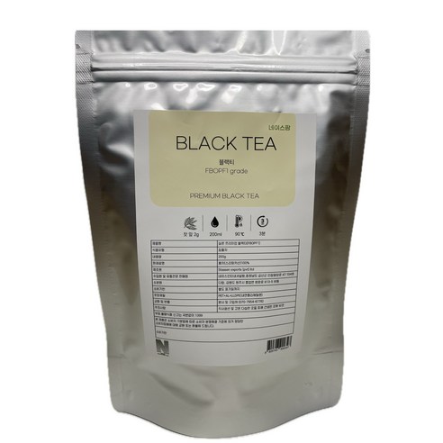 실론 프리미엄 블랙티 찻잎 200 (최상위 등급 FBOPF1 프리미엄 스리랑카산 홍차/ Black Tea), 1개, 1개입, 200g