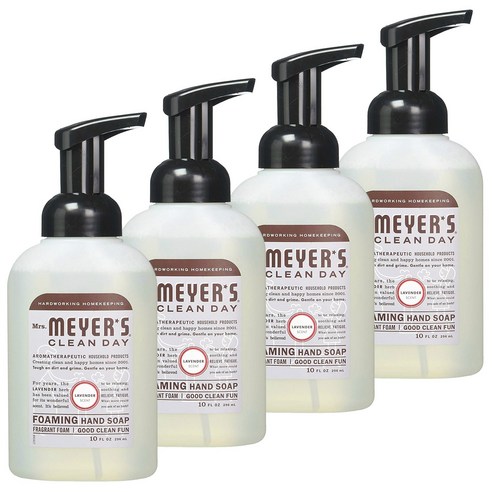 미세스메이어스클린데이 포밍 핸드 솝, 296ml, 4개, Lavender