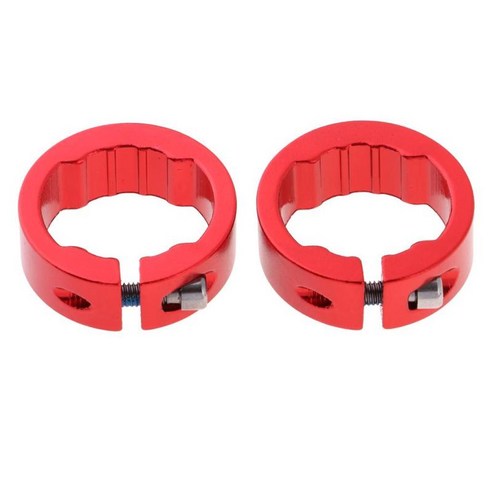 2x 합금 핸들 바 그립 잠금 장치 엔드 패스너 링 엔드 플러그, 레드 12mm, 설명한대로
