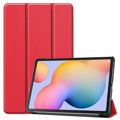 For Samsung Galaxy Tab S6 Lite 10.4 2020 P610 P615 Smart Cover Ultra Slim Folio Stand Lightweight A, Black, 블랙