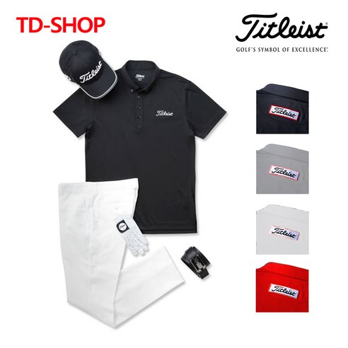 타이틀리스트 골프웨어 스트레치 투어 플래그쉽 반팔 셔츠 TDTSMC2000