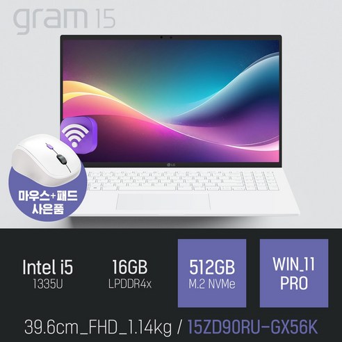 가벼움에 놀라고 성능에 반하다, LG 그램15