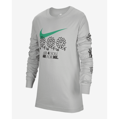 [매장정품] 나이키 스포츠웨어 주니어 긴팔 티셔츠 FD3978-012 (어린이 초등학생) - NIKE