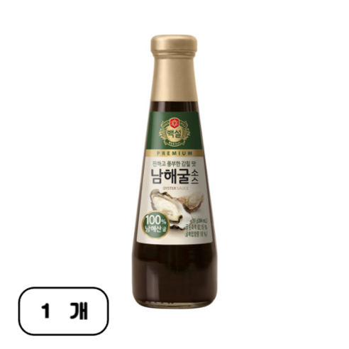 백설 남해굴소스 / 100% 남해산 굴 / 진하고 풍부한 감칠맛 요리 소스, 남해굴소스 350g 1개, 1개