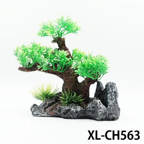 어항 나무 돌 장식 XL-CH563, 1개
