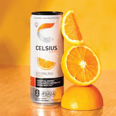 셀시어스 스파클링 오렌지, 325ml, 24개