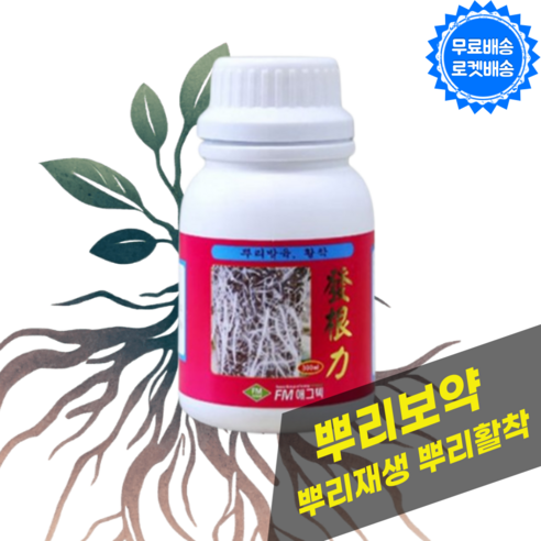 발근력 뿌리 영양제 뿌리발근 활착촉진 뿌리회복 뿌리재생 식물영양제, 1세트
