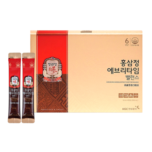 건강과 활력을 선물하는 정관장 홍삼정 에브리타임 + 활기력 선물 세트