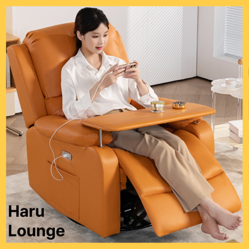하루의 휴식을 완성하는 공간, 하루라운지 1인용 전동 리클라이너 쇼파 한샘리클라이너쇼파