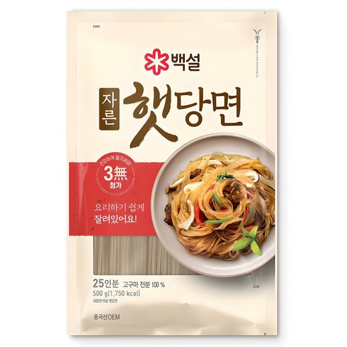 백설 햇당면, 500g, 1개