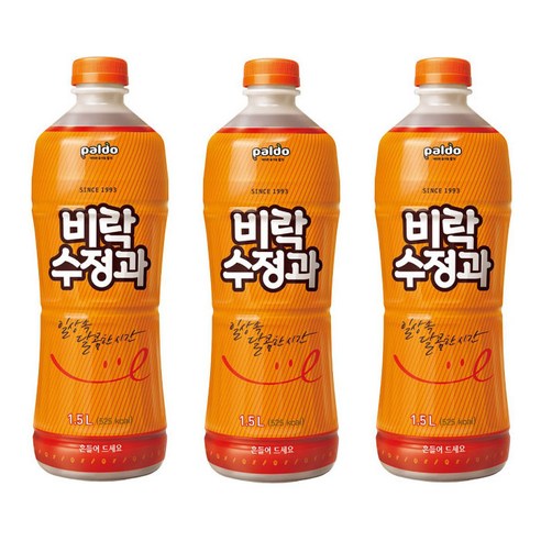 핫템 비락수정과 1.5리터 4개입 대용량 업소용, 비락수정과 15L4개, 1.5L, 4개