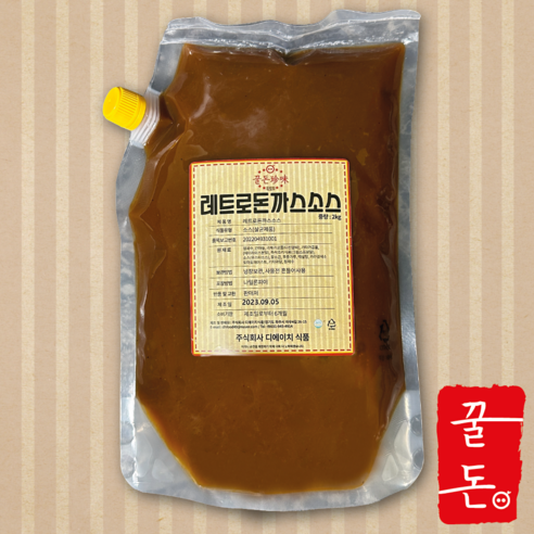 꿀돈 레트로돈까스소스, 2kg, 1개