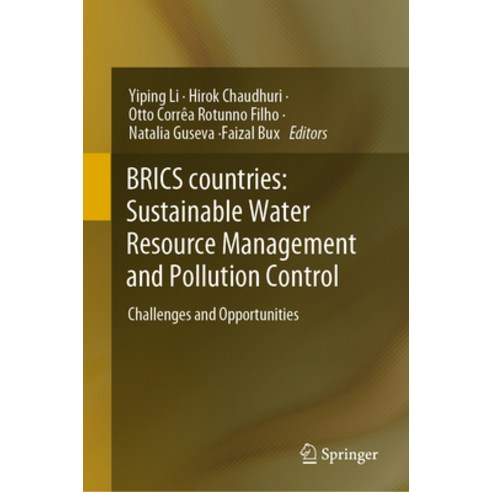 (영문도서) Brics Countries: Sustainable Water Resource Management and Pollution Control: Challenges and ... Hardcover, Springer, English, 9789819995806