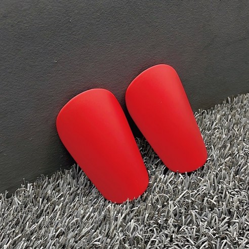 미니 정강이보호대 신가드 아대 유소년 어린이 축구 보호대, 1세트, 10x6cm, 레드