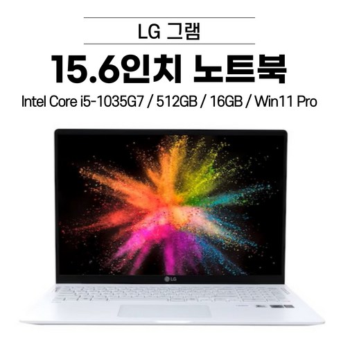 LG그램 그램15 (i5-1035G7 512GB 16GB Win11 Pro) 15Z90N, WIN10 Pro, 코어i5, 화이트