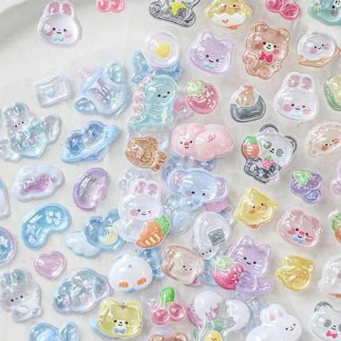 창의력을 자극하는 컬러인베리 3D 입체 스티커 DIY 세트 입체스티커