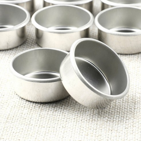 12X 금속 캔들 컵 왁스 용융 홀더 컨테이너/200X 자연 코튼 왁스 윅, 50 왁스 윅 유형 2