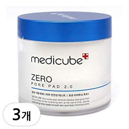메디큐브 제로 모공 패드 2.0 리뉴얼 Medicube Zero Pore Pad 2.0 70pads, 70매, 2개