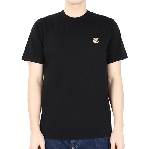 디몬트 23 F/W 메종키츠네 남성 헤드폭스 패치 반팔(블랙) AM00103KJ0008 P199