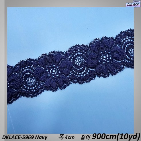 DKLACE-5969 / 자가드 스판 레이스 모음 / (폭 4cm 길이 1yd / 5yd / 10yd기준), 10개, Color_3