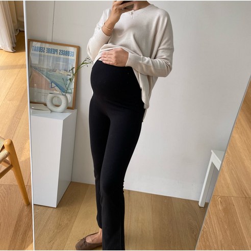 편안함과 스타일을 모두 잡은 임산부 필수템, 메르모던 부츠컷 레깅스