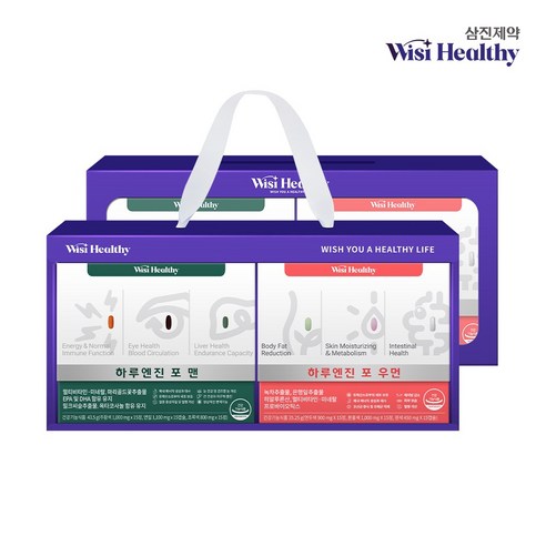 삼진제약 위시헬씨 하루엔진 선물세트(하루엔진 포맨 15일분+하루엔진 포우먼 15일분), 1개, 단품 Best Top5