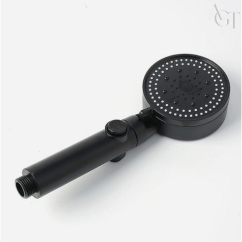 AGT 5단 수압 온오프 샤워기헤드 블랙 태국여행