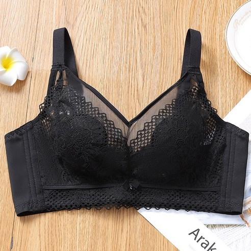 KORELAN 품질 레이스 스펀지 없는 여성 가슴 큰 가슴 작은 속옷 얇은 여름 크리스탈 컵 브라 편안한 통기