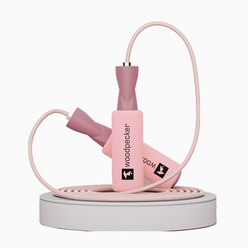 오늘샵 다이어트 2 in 1 줄넘기 (2타입), 핑크, 1개