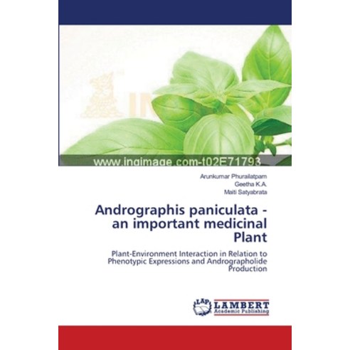 Andrographis paniculata - an important medicinal Plant Paperback, LAP Lambert Academic Publis..., English, 9783659201738