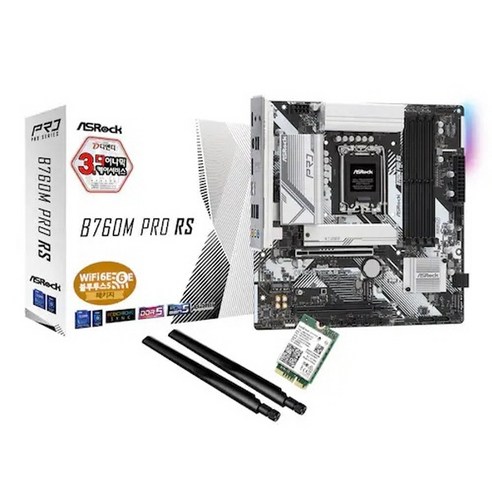 ASRock ASRock B760M Pro RS D5 + WiFi6E 모듈 패키지 디앤디컴 Best Top5