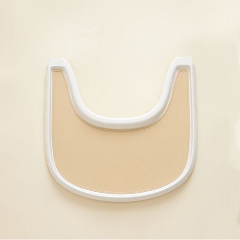 마더웍스 유아용 트립트랩 실리콘 트레이 흡착식판, 크림, 1개