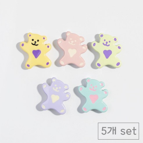 84x84 냉장고 현관문 인테리어 자석 마그넷, 만세곰돌이5p