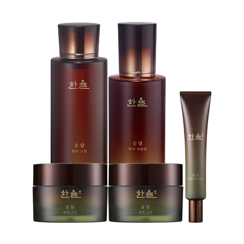 한율 송담 기초 5종 세트(스킨150ml+에멀젼 125ml+크림 50ml 2개+아이크림 25ml)+쇼핑백, 1개