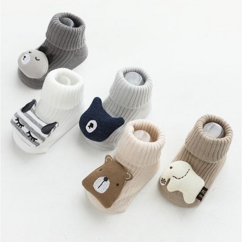 사랑스러운 아기의 발걸음을 위한 슈메르 인형양말 5종 세트