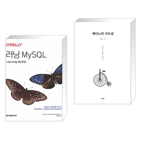 (서점추천) 러닝 MySQL + 세이노의 가르침 (전2권), 한빛미디어