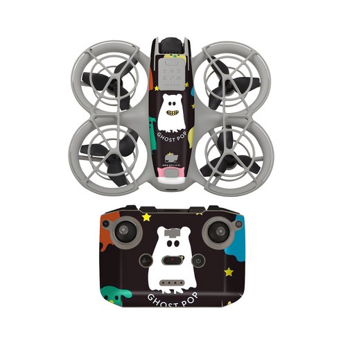 써니라이프 DJI 네오 컬러플 스킨 드론+컨트롤러 스티커 드론악세사리(드론 미포함), 1세트, Ghost Pop