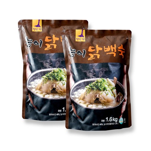 [당신덕] 능이닭백숙 1.6kg x 2팩, 2개