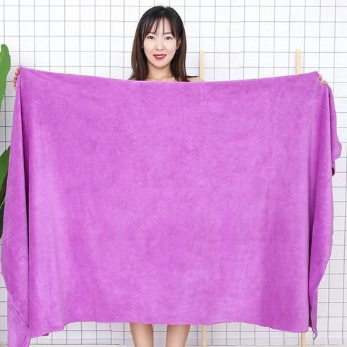 DFMEI 목욕타월 극세사 흡수 소프트 라지 퀵 건조 침대 라지 타월, 중자색, 35*75 두툼한 머리타올