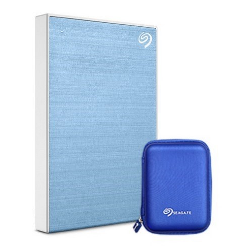 씨게이트 ONE TOUCH HDD 외장하드 +데이터복구+암호화기능+전용파우치+, LightBlue, 2TB