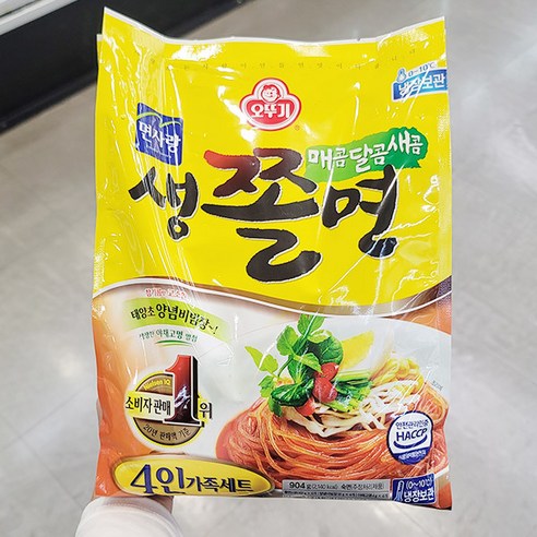 오뚜기 오뚜기 생쫄면 가족기획 4인 904G x 1개, 종이박스포장