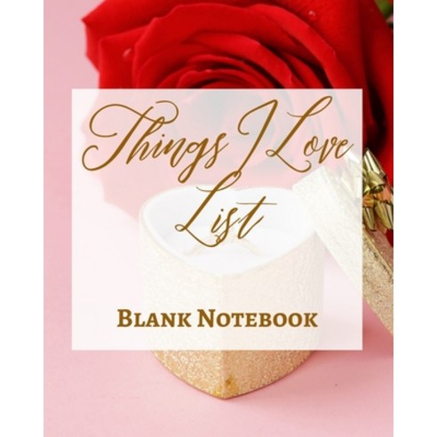 Things I Love List - Blank Notebook - Write It Down - Pastel Rose Gold Pink - Abstract Modern Contem... Paperback, Blurb, English, 9781034271789
