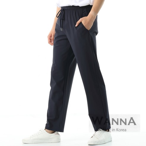 M~4XL 빅사이즈 아이스 일자 팬츠 시원한 쿨원단 냉감 바지 남여공용