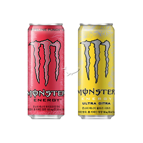 몬스터에너지 355ml 2종 파이프라인펀치3+시트라3 총6캔, 6개